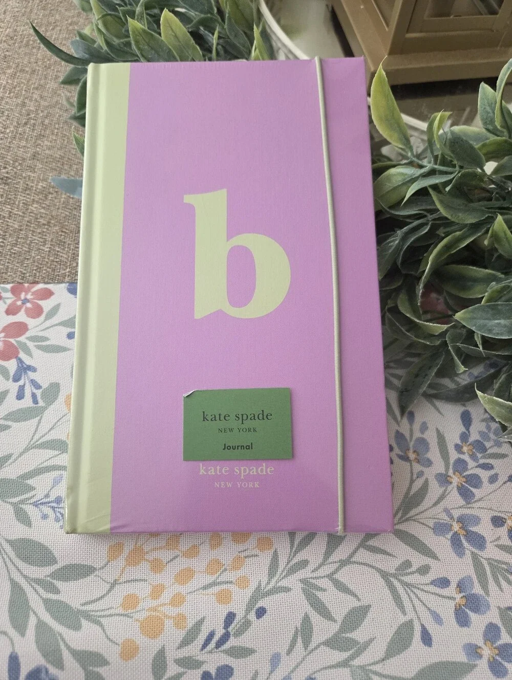 kate spade pink and light green hardcover journal